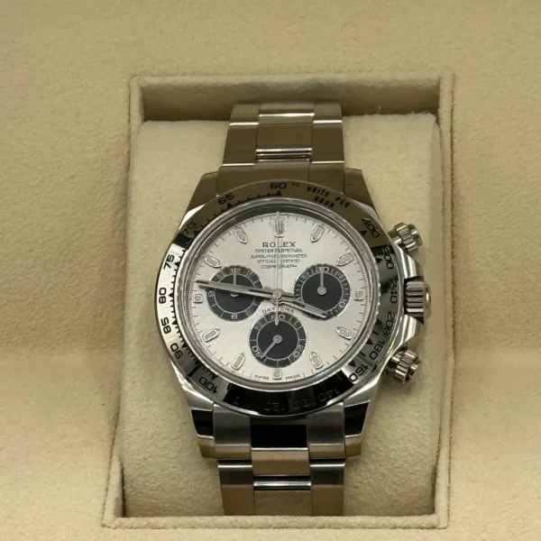 2022 Rolex Daytona 40mm 116509 White Gold Silver Dial