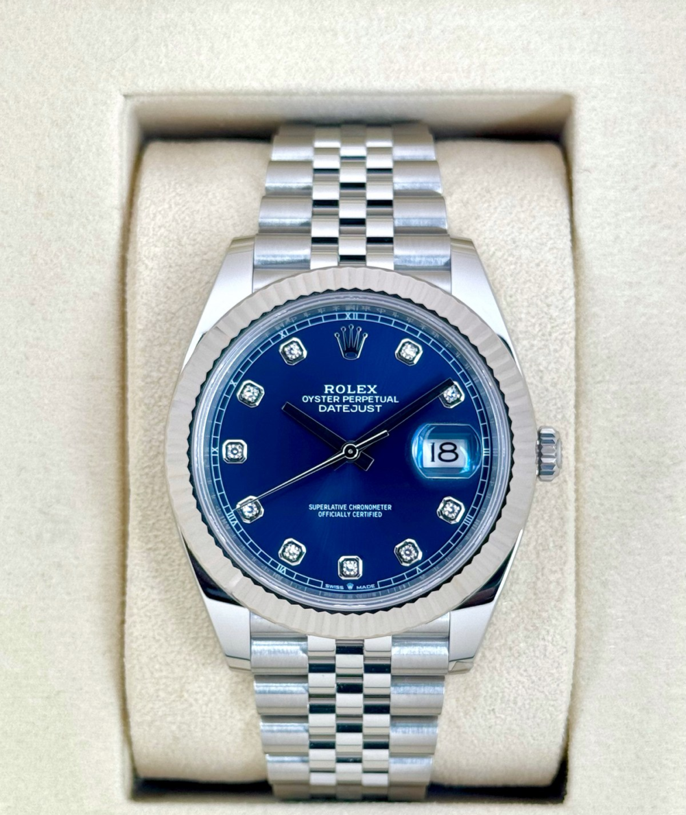 NEW 2026 Rolex Datejust 41mm 126334 Stainless Steel Jubilee Blue Diamond Dial
