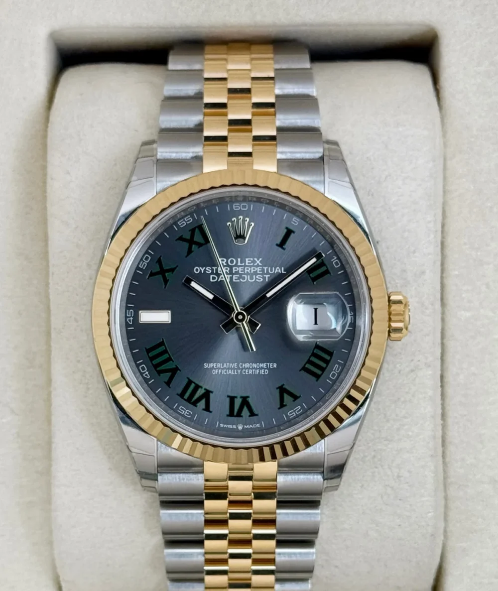 NEW 2026 Rolex Datejust 36mm 126233 Two-Tone Jubilee Wimbledon Dial (STICKERED)