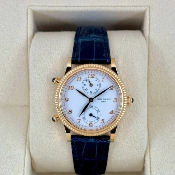 2002 Patek Philippe Travel Time 18k 29mm 4864R Yellow Gold White Dial