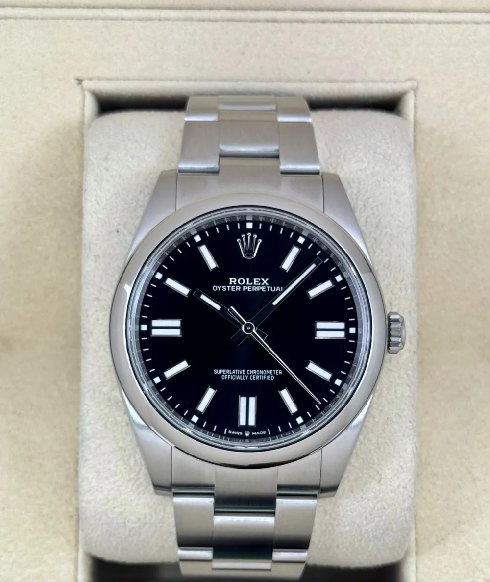 NEW 2025 Rolex Oyster Perpetual 41mm 124300 Black Dial