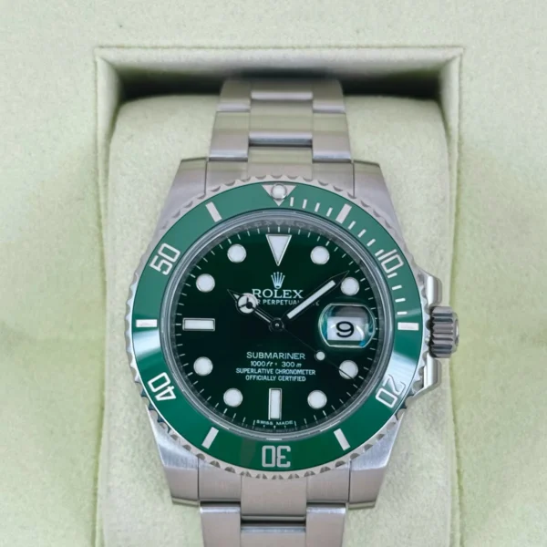 2014 Rolex Submariner "Hulk" 40mm 116610LV Green Dial