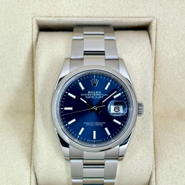 NEW 2025 Rolex Datejust 36mm 126200 Stainless Steel Oyster Blue Dial