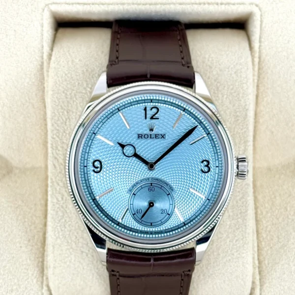 NEW 2025 Rolex 1908 39mm 52506 Platinum Ice Blue Dial