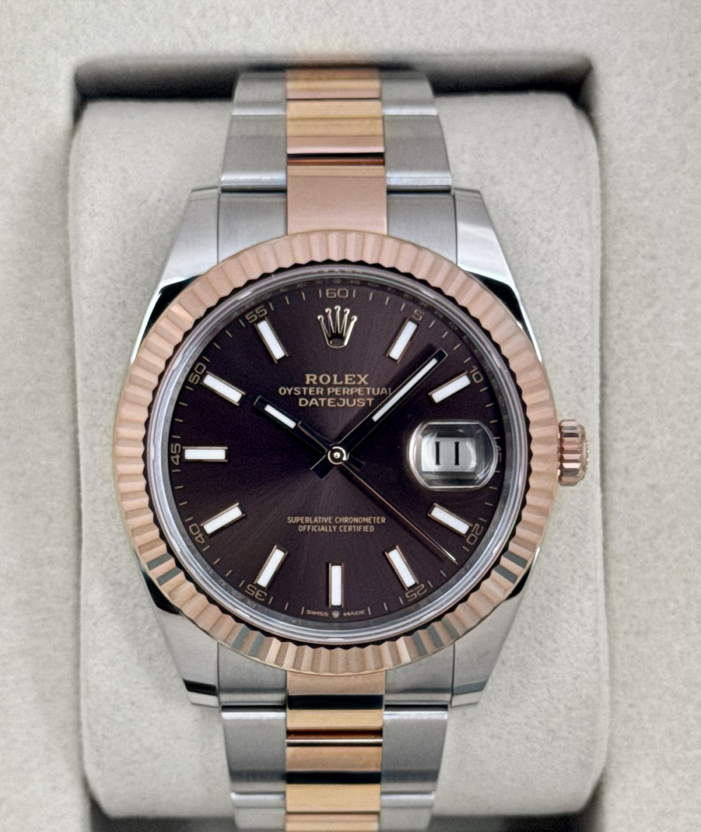 NEW 2026 Rolex Datejust 41mm 126331 Two-Tone Oyster Chocolate Dial
