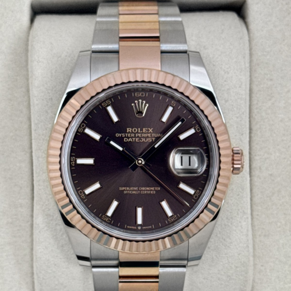 NEW 2026 Rolex Datejust 41mm 126331 Two-Tone Oyster Chocolate Dial