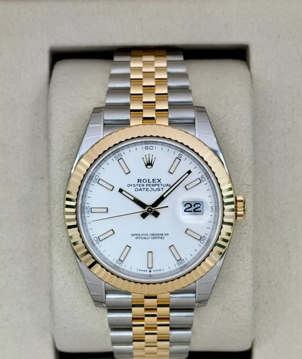 NEW 2025 Rolex Datejust 41mm 126333 Two-Tone Jubilee White Dial (STICKERED)