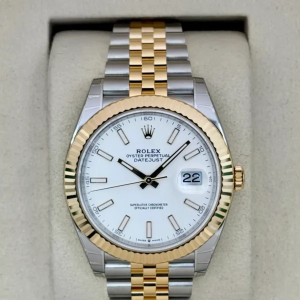 NEW 2025 Rolex Datejust 41mm 126333 Two-Tone Jubilee White Dial (STICKERED)
