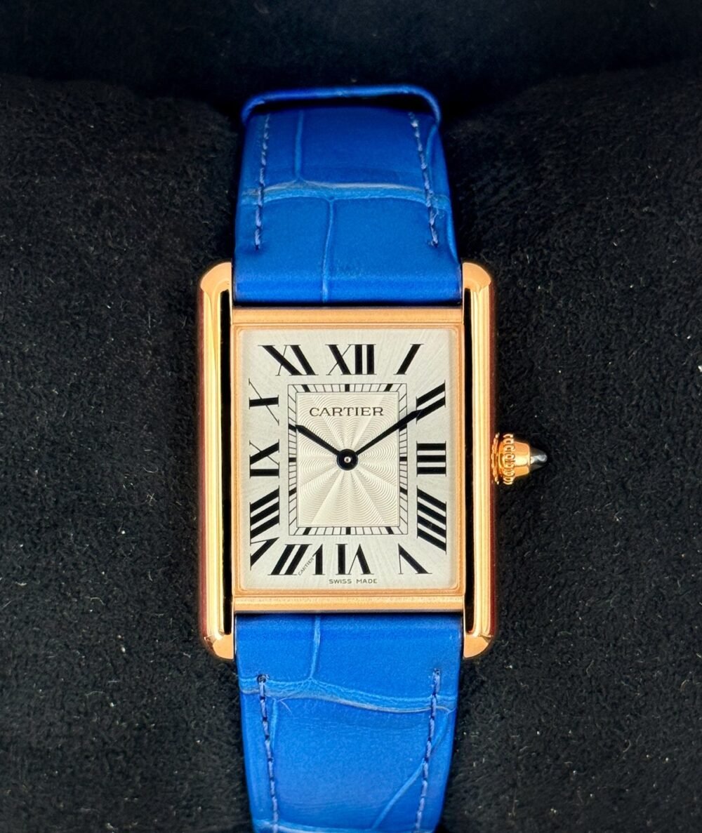 2023 Cartier Tank Louis Cartier Large 33.7mm WGTA0011 Rose Gold Silver Dial