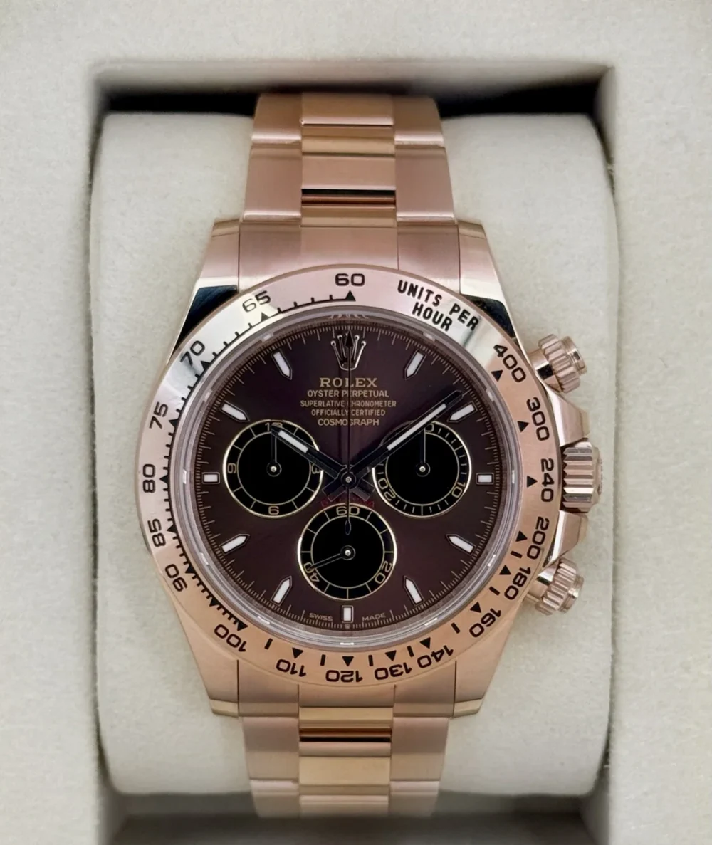 2025 Rolex Daytona 40mm 126505 Rose Gold Chocolate Dial