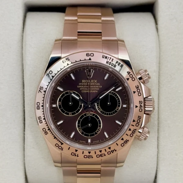 2025 Rolex Daytona 40mm 126505 Rose Gold Chocolate Dial