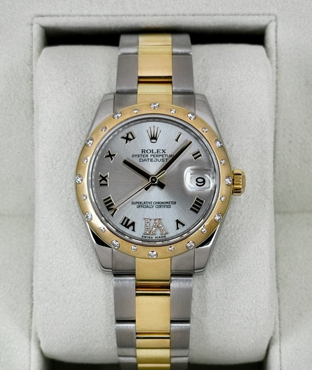 2011 Rolex Datejust 31mm 178343 Two-Tone Oyster Silver Dial