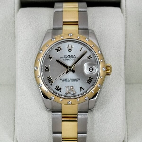 2011 Rolex Datejust 31mm 178343 Two-Tone Oyster Silver Dial