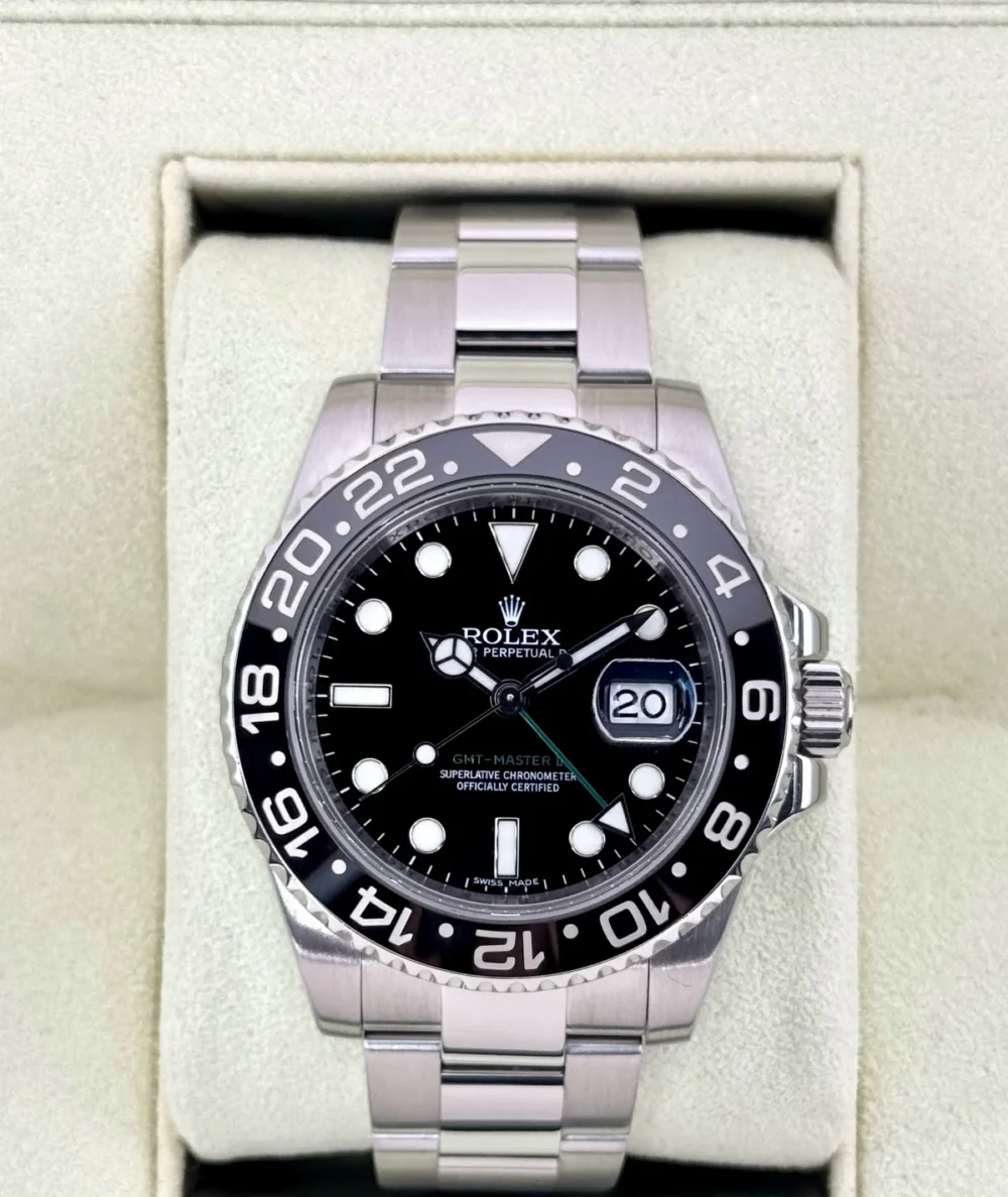 2011 Rolex GMT-Master II 40mm 116710LN Stainless Steel Black Dial