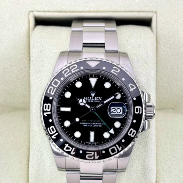 2011 Rolex GMT-Master II 40mm 116710LN Stainless Steel Black Dial