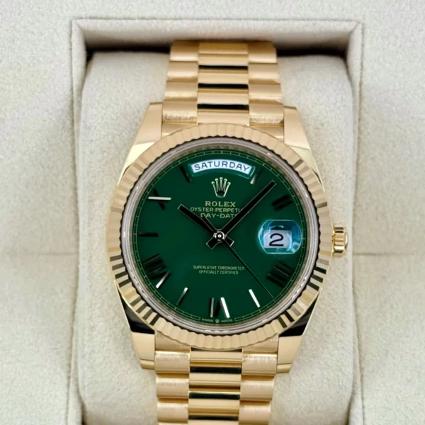 NEW 2025 Rolex Day-Date 40mm 228238 Presidential Green Dial