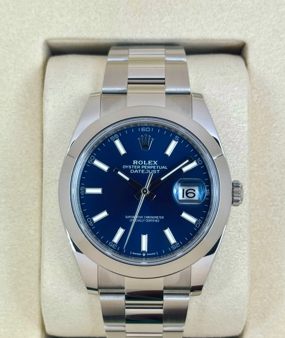 NEW 2025 Rolex Datejust 41mm 126300 Stainless Steel Oyster Blue Dial