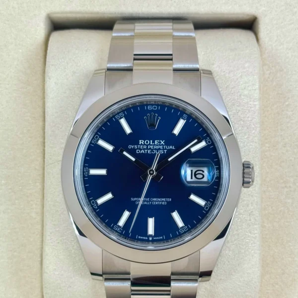 NEW 2025 Rolex Datejust 41mm 126300 Stainless Steel Oyster Blue Dial
