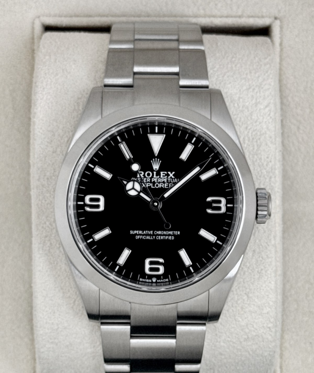 2023 Rolex Explorer 40mm 224270 Stainless Steel Black Dial