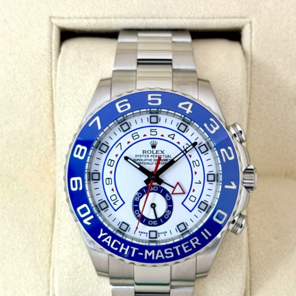 2016 Rolex Yacht-Master II 44mm 116680 Stainless Steel White Dial