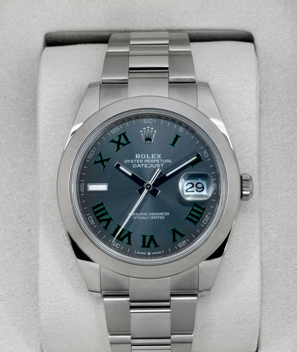 NEW 2026 Rolex Datejust 41mm 126300 Wimbledon Dial Oyster