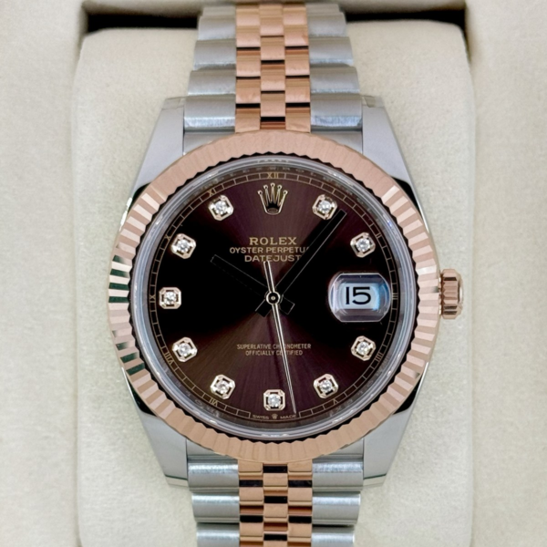 NEW 2026 Rolex Datejust 41mm 126331 Two-Tone Chocolate Diamond Dial