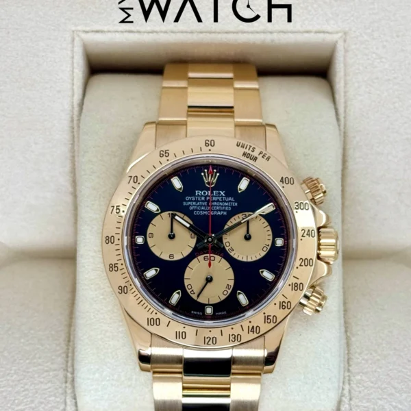2000 Rolex Daytona "Paul Newman" 40mm 116528 Yellow Gold Black Dial