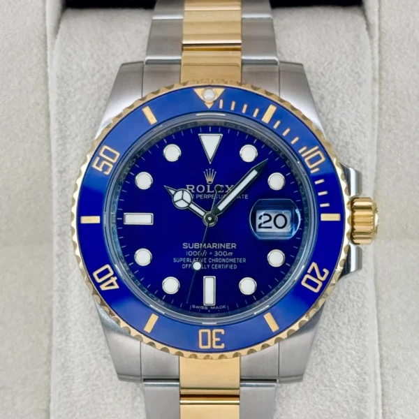 2019 Rolex Submariner "Bluesy" 40mm 116613LB Two-Tone Blue Dial
