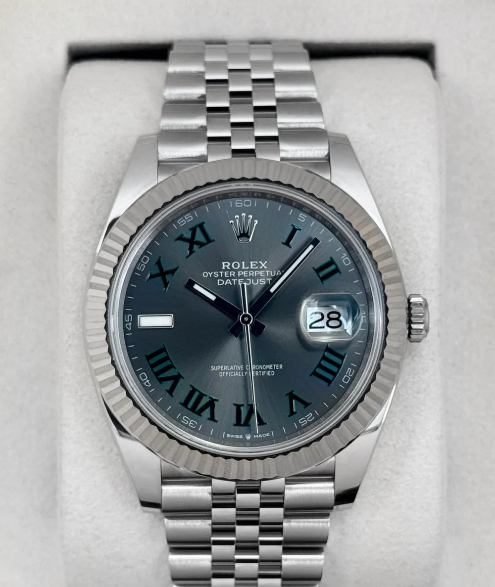 2025 Rolex Datejust 41mm 126334 Jubilee Wimbledon Dial
