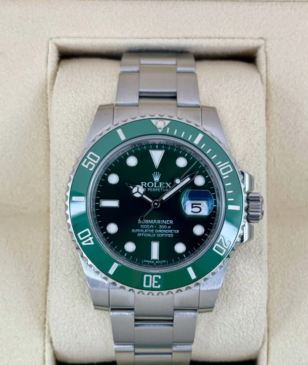2016 Rolex Submariner “Hulk” 40mm 116610LV Green Dial