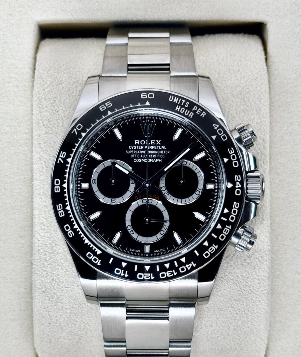 2025 Rolex Daytona 40mm 126500LN Stainless Steel Black Dial