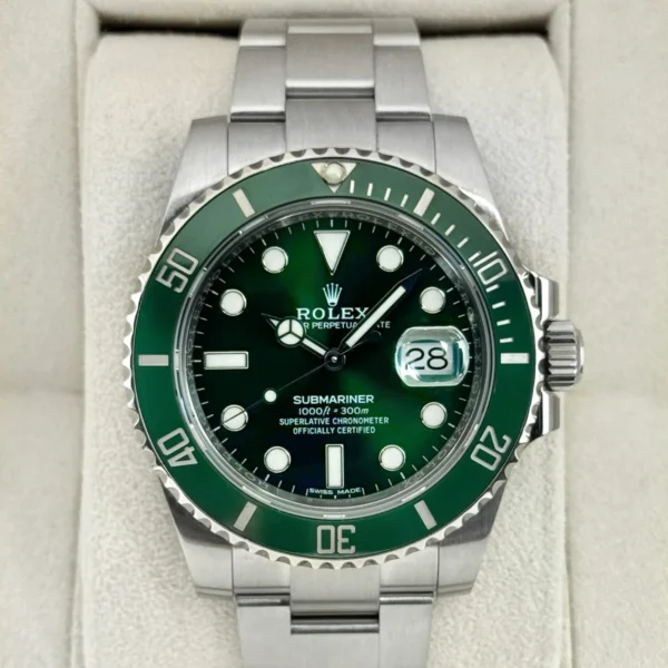 2018 Rolex Submariner “Hulk” 40mm 116610LV Green Dial