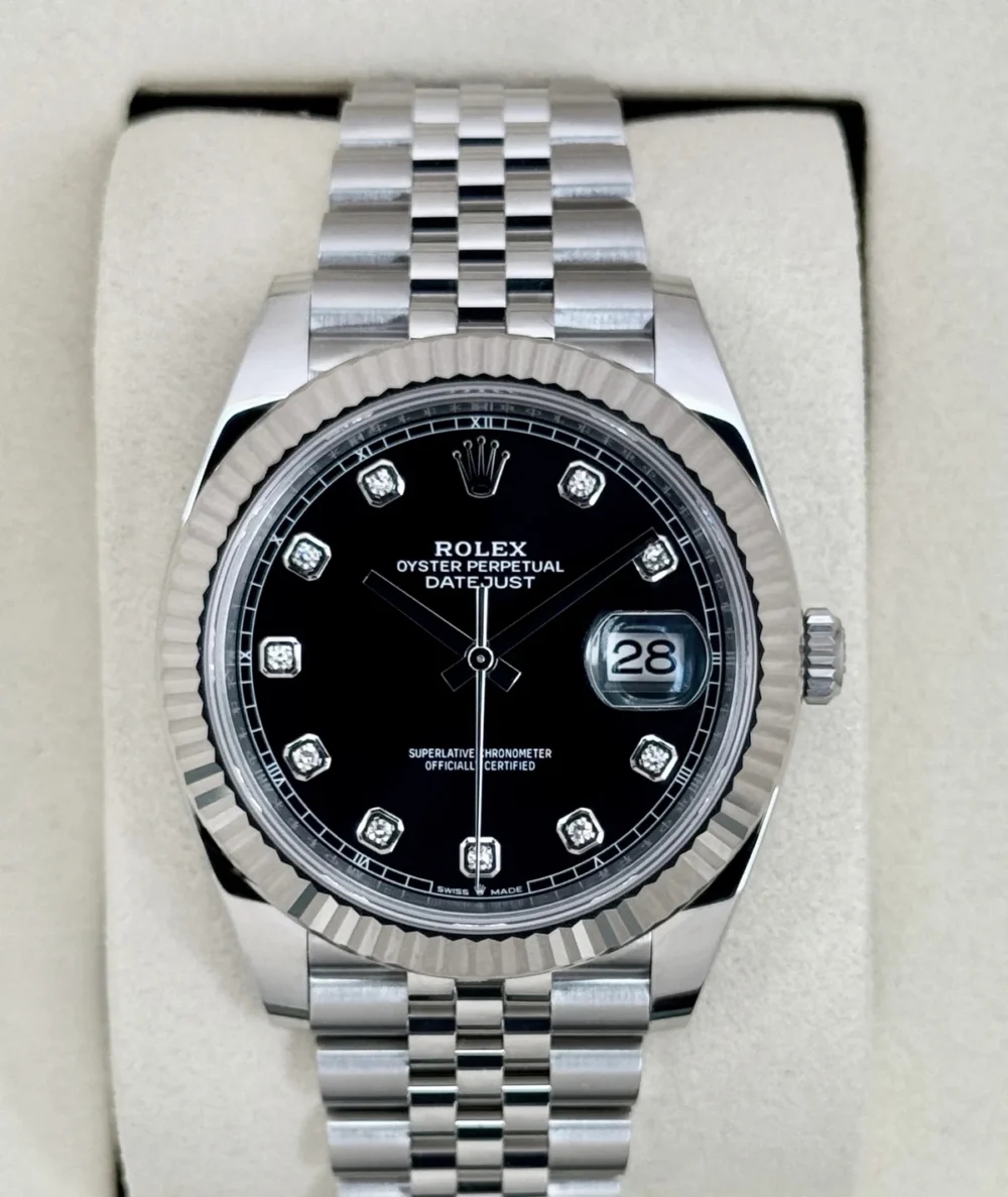NEW 2026 Rolex Datejust 41mm 126334 Stainless Steel Jubilee Black Diamond Dial