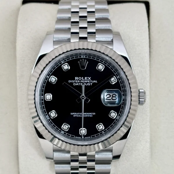 NEW 2026 Rolex Datejust 41mm 126334 Stainless Steel Jubilee Black Diamond Dial
