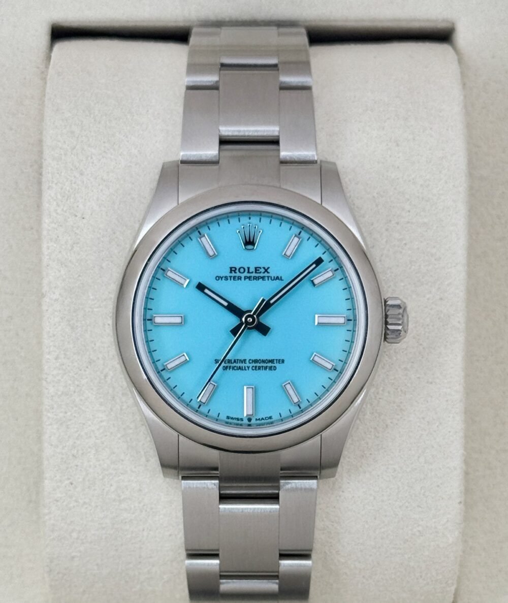 NEW 2026 Rolex Oyster Perpetual 31mm 277200 Turquoise Tiffany Blue Dial