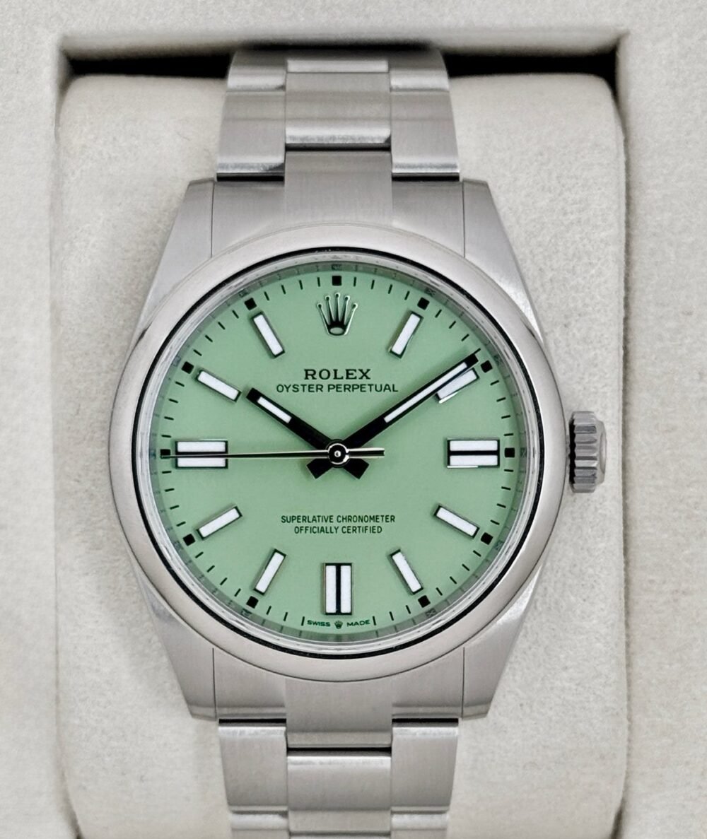 2025 Rolex Oyster Perpetual 41mm 134300 Pistachio Dial