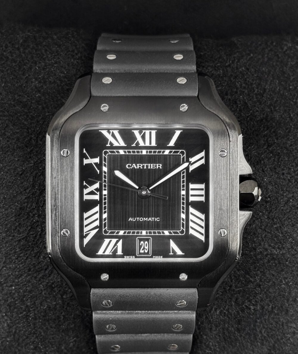2024 Cartier Santos De Cartier 39.8mm WSSA0039 Stainless Steel Black Dial