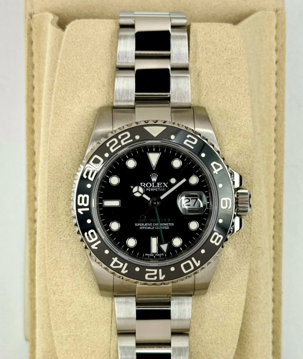 2024 CPO Rolex GMT-Master II 40mm 116710LN Black Dial