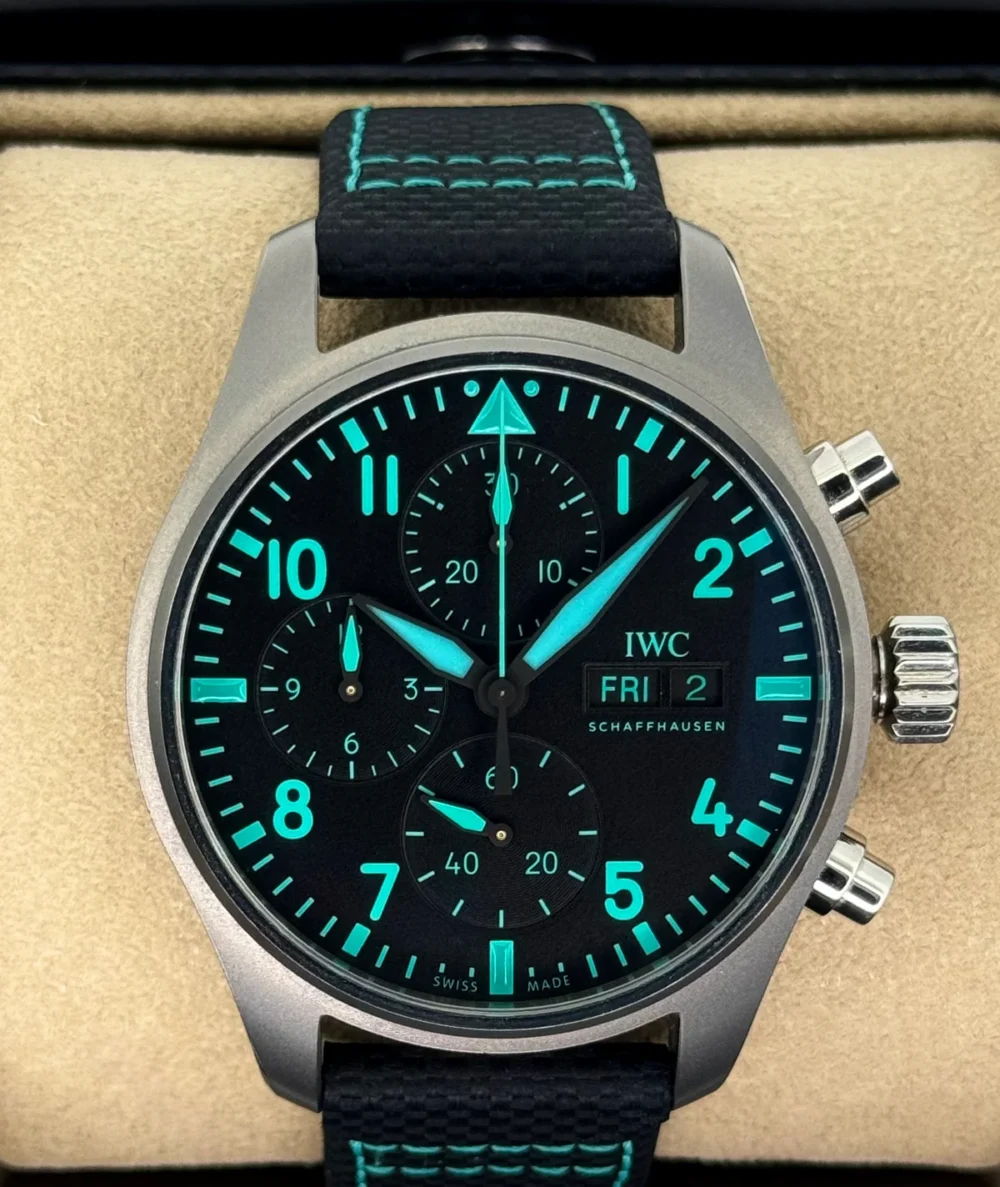 2023 IWC Pilot's Chronograph 41mm IW388108 Titanium Black Dial