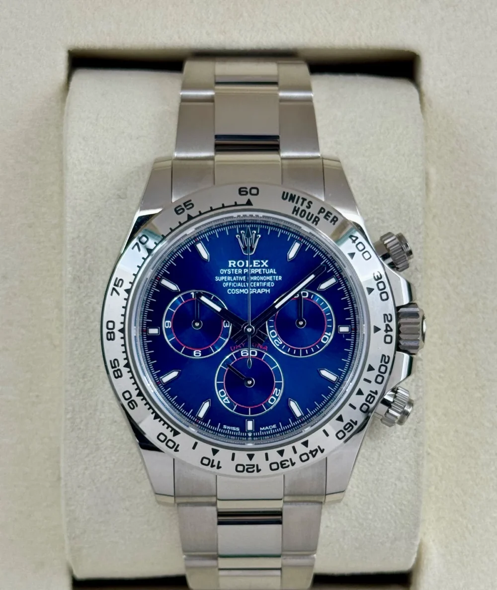 NEW 2025 Rolex Daytona 40mm 126509 White Gold Blue Dial