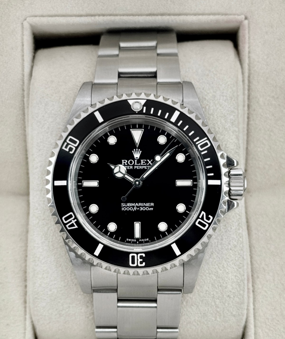 2006 Rolex Submariner 40mm 14060M Stainless Steel Two-Liner Black Dial