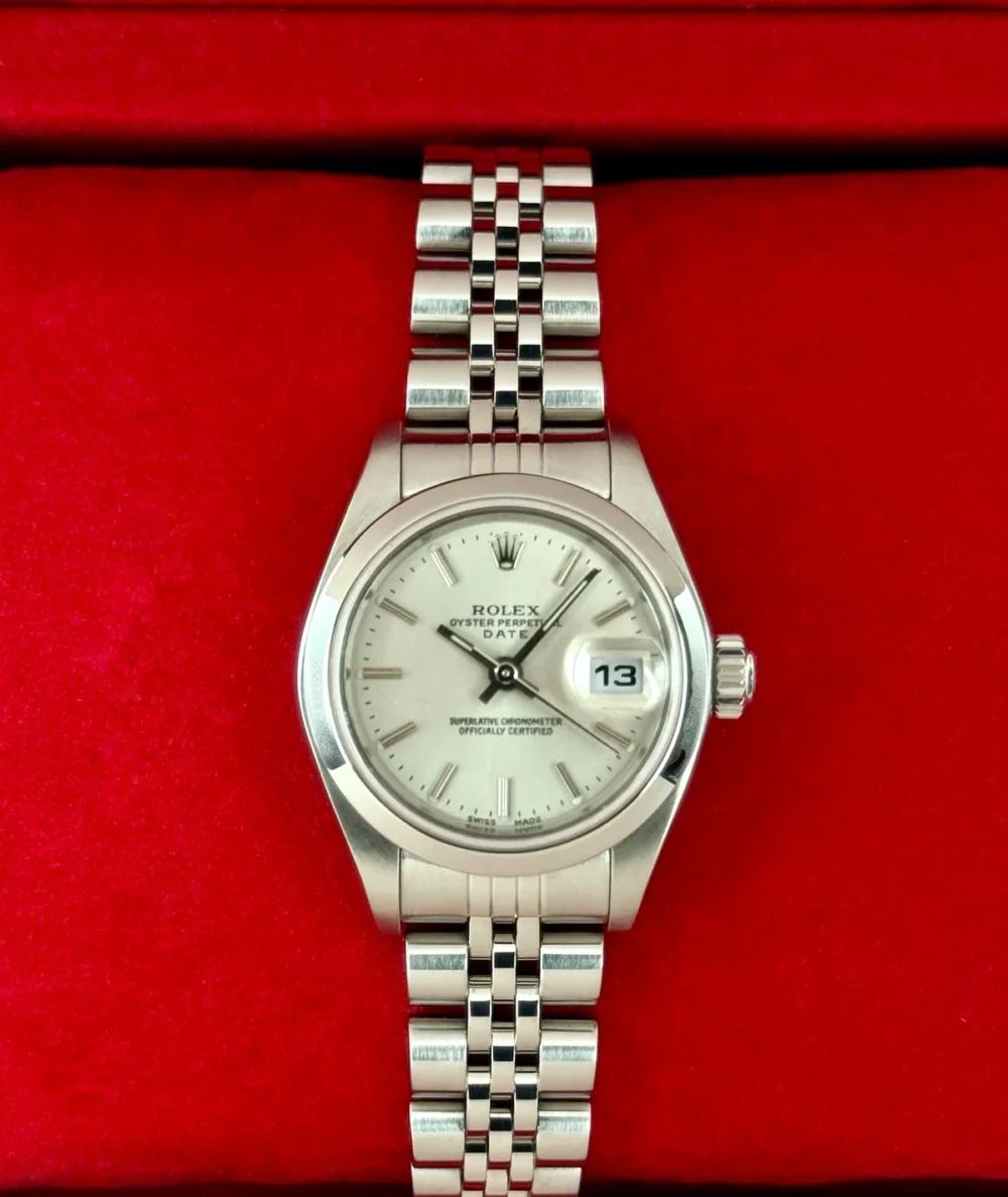 2002 Rolex Lady Datejust 26mm 79160 Stainless Steel Jubilee Silver Dial