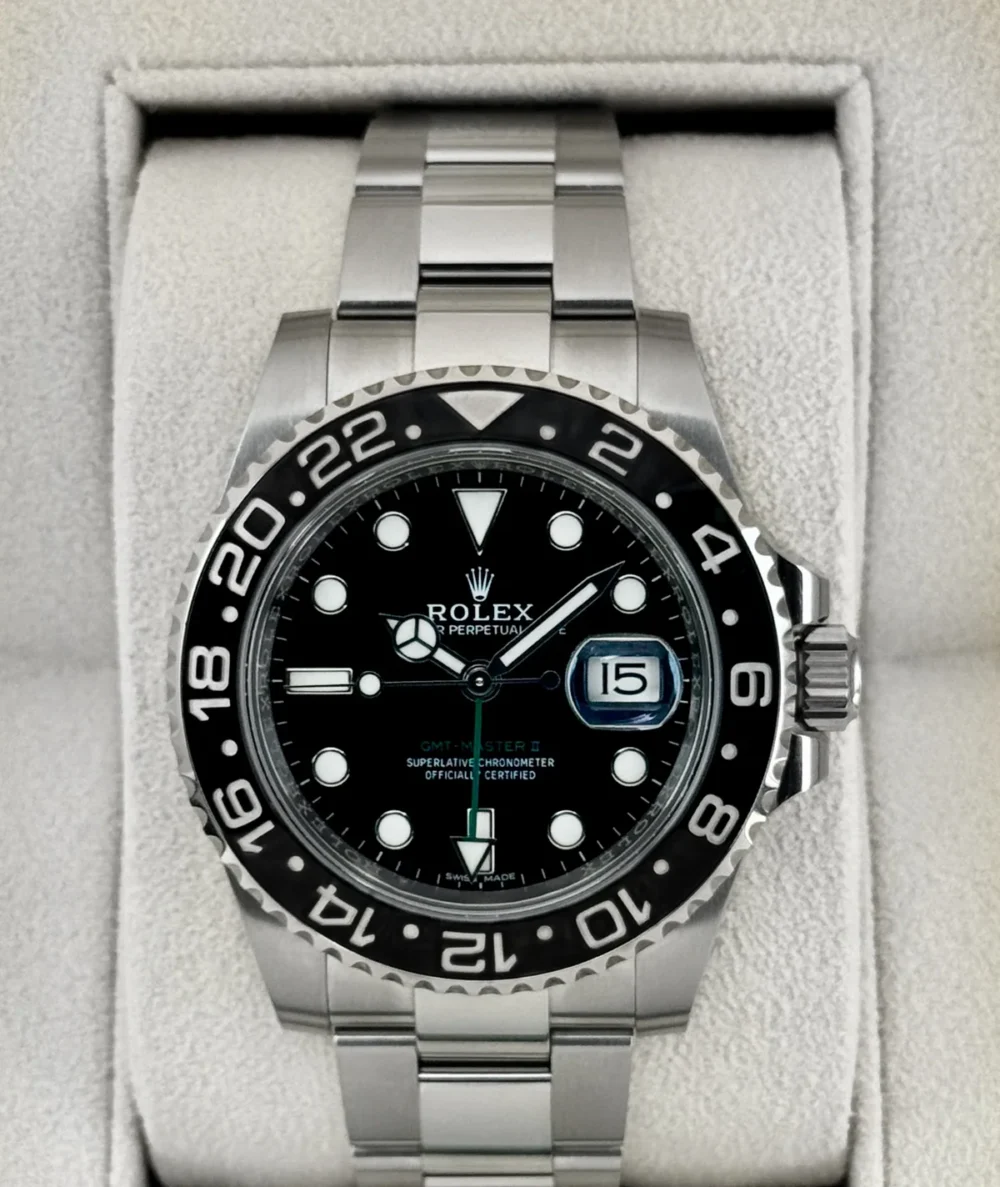 2019 Rolex GMT-Master II 40mm 116710LN Stainless Steel Black Dial