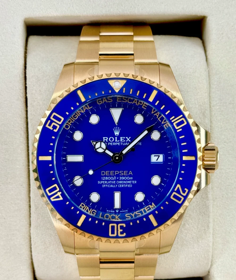 NEW 2025 Rolex Deepsea 44mm 136668LB Yellow Gold Blue Dial (STICKERED)