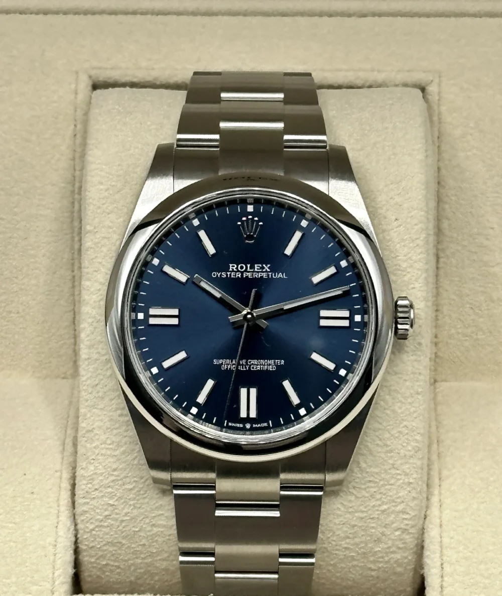 2022 Rolex Oyster Perpetual 41mm 124300 Blue Dial