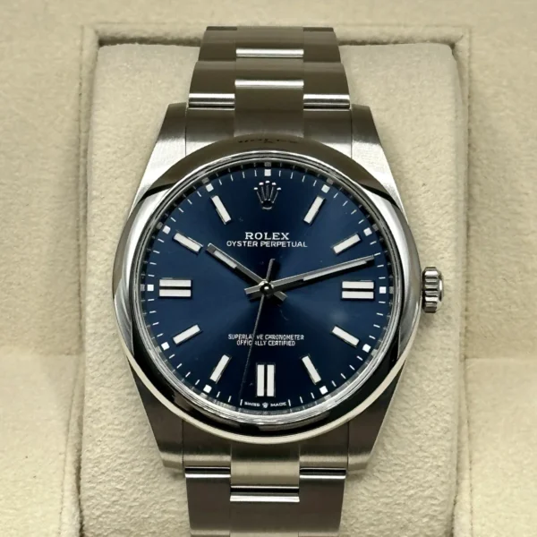 2022 Rolex Oyster Perpetual 41mm 124300 Blue Dial