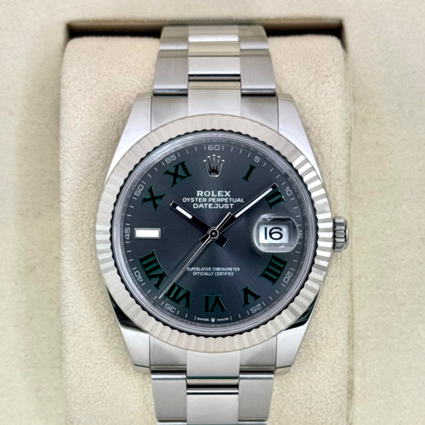 NEW 2026 Rolex Datejust 41mm 126334 Stainless Steel Oyster Wimbledon Dial