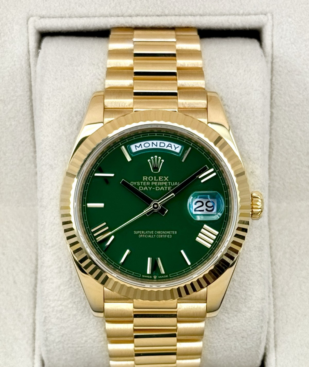 2022 Rolex Day-Date 40mm 228238 Presidential Green Dial