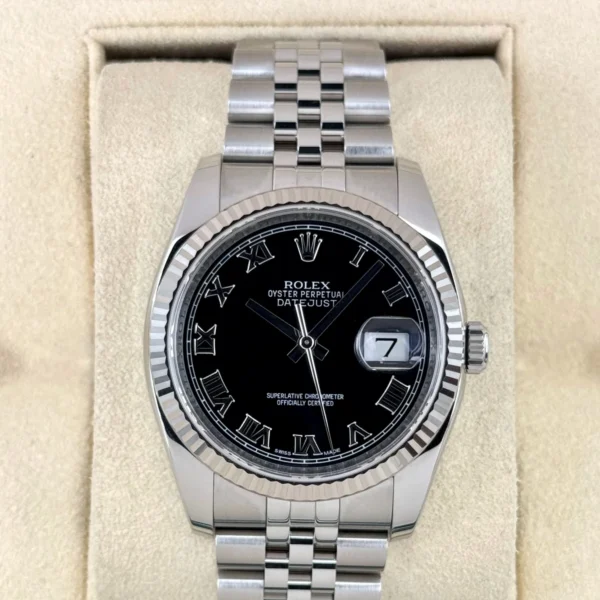 2016 Rolex Datejust 36mm 116234 Stainless Steel Jubilee Black Dial