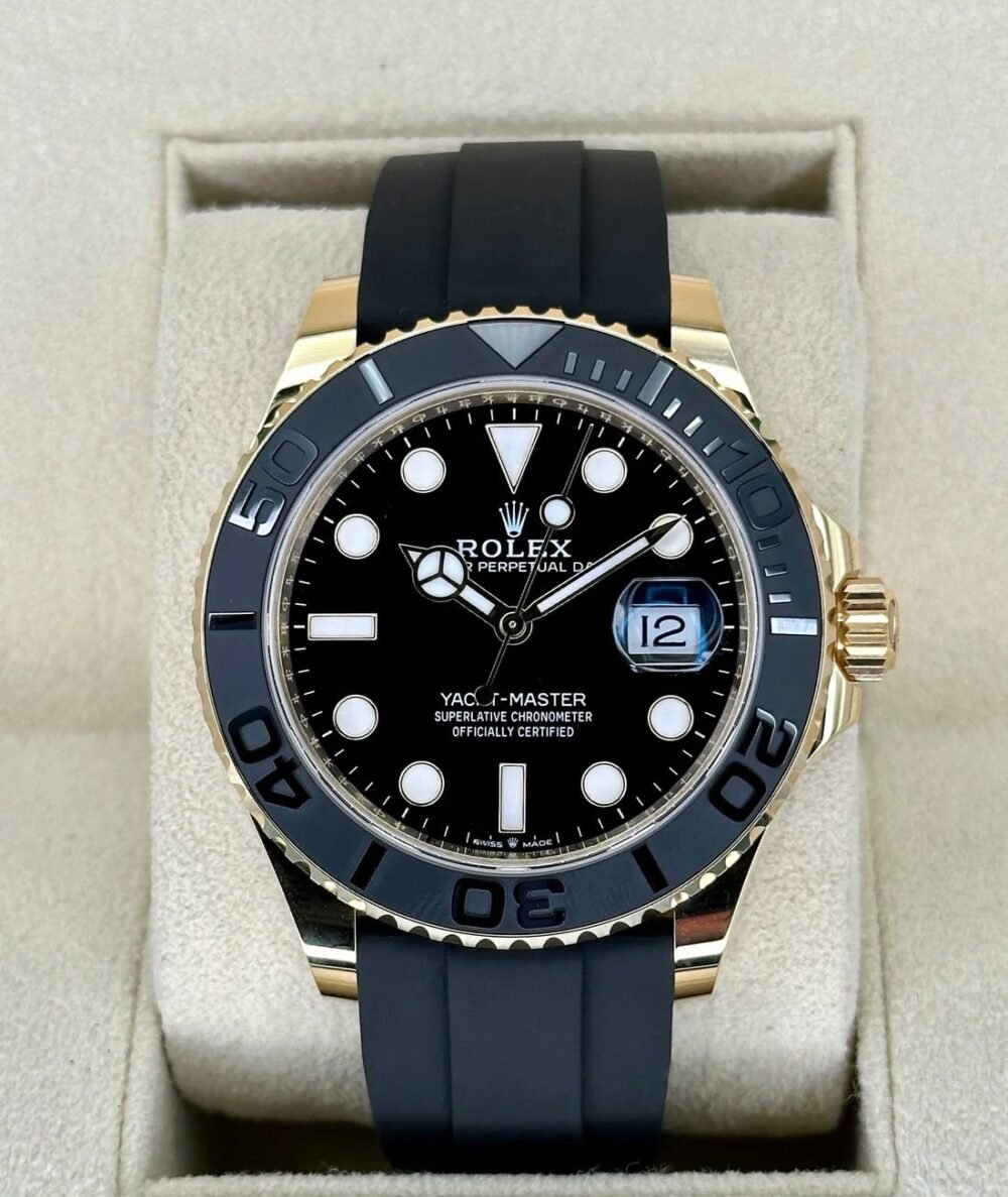 NEW 2026 Rolex Yacht-Master 42mm 226658 Gold Oysterflex Black Dial
